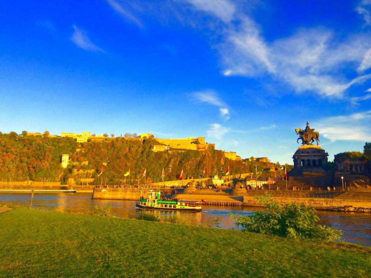 코블렌츠 Haus Am Ufer Mit Rheinpanoramablick 아파트 외부 사진