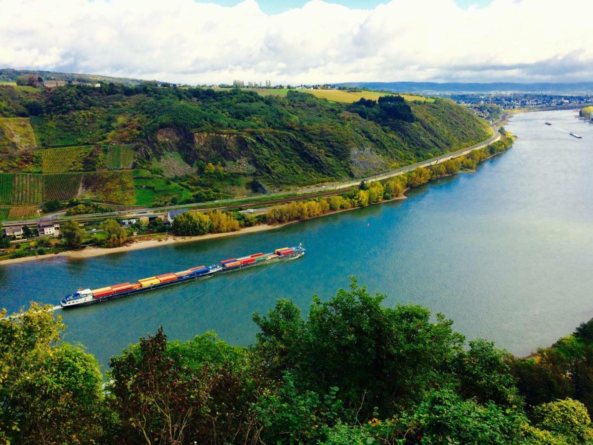 코블렌츠 Haus Am Ufer Mit Rheinpanoramablick 아파트 외부 사진