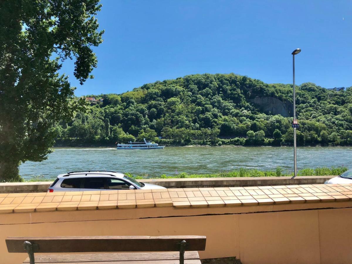 코블렌츠 Haus Am Ufer Mit Rheinpanoramablick 아파트 외부 사진